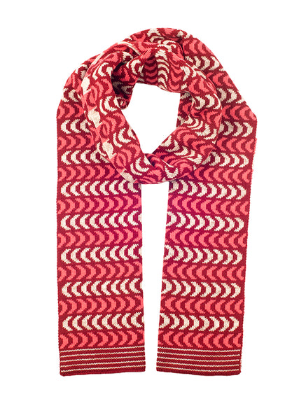 Women's Chevron Pattern Knitted Scarf