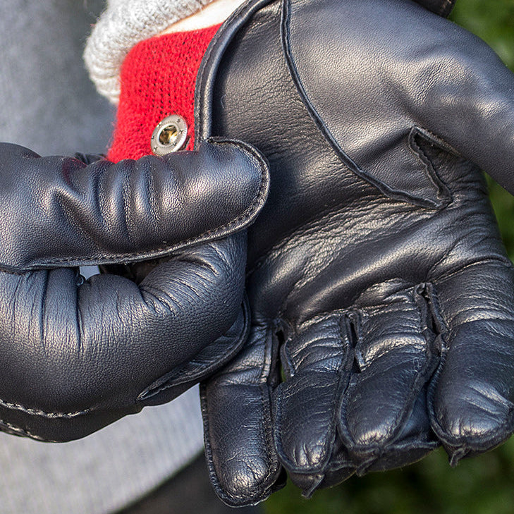 Burford | Men's Cashmere Lined Leather Gloves | Dents