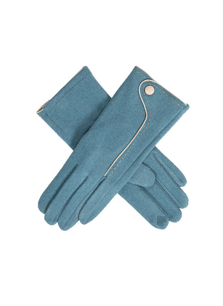 Women’s Touchscreen Gloves with Contrast Details