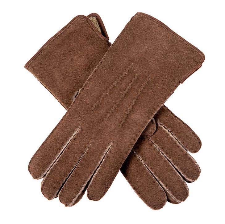 lammfell handschuhe für damen Handgenähte Dreipunkt-Lammfellhandschuhe für Damen