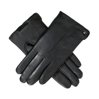 Women’s Touchscreen Single-Point Faux Fur-Lined Leather Gloves