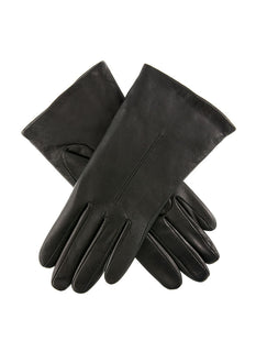 Women's Single-Point Fleece-Lined Leather Gloves